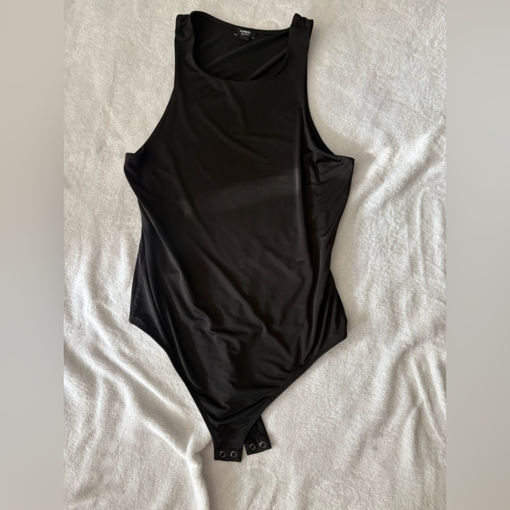 Express Black Sleeveless Bodysuit